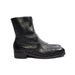 12 D | Vintage 1970's HY-TEST Steel Toe Motorcycle Ankle Boots with Zipper Sides