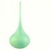 RESERVED-Sea Glass Vessel Bottle Vase Hand Blown Glass Beach Cottage Decor - Ocean Sea Water Mint Seafoam Green Minimalist
