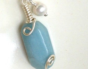 Anokhi Green Ombre Aquamarine Necklace NKB125 main image 1