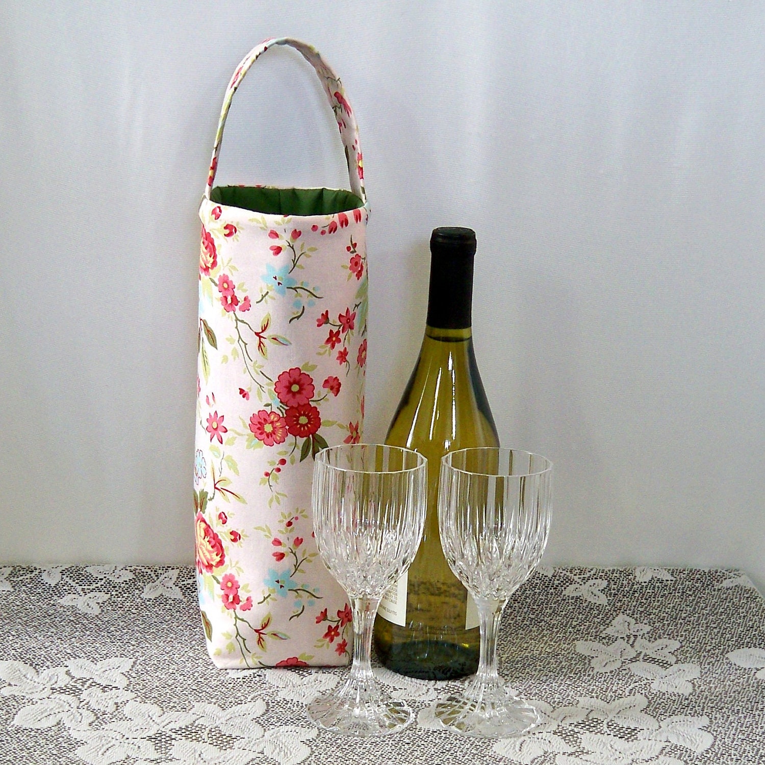 cute wine tote