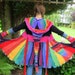 Rainbow Pixie festival Jacket - Small - READY to SHIP