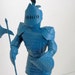 Upcycled Metal Knight - Home Office Desk Decor - Kitschy Home Decor