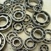 28 Old Steel Ball Bearings Salvaged Tool Parts Steampunk Assemblage Art