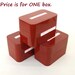 Plastic Recipe Card File Box(es) 1980 Office Supply Rust Color