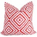 Jonathan Adler Pink Orange Diamond Ikat Decorative Pillow Cover, Accent Pillow, Throw Pillow, Toss Pillow