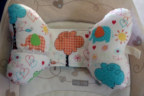 pillow make car support infant butterfly  to how Infant/toddler seat/stroller butterfly head wings