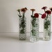 Vintage Clear Glass Bud Vases - Set of Three