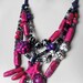 Slam Glam Necklace Magenta Maddness