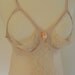 Vintage Open Demi Cup Beige Sheer Nightgown Sz L