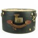 Vintage 1940s Leather Hat Box From London England Victorian with Pink Floral Lining
