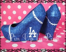 Unique dodgers shoes related items | Etsy