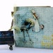 Baby Boy Photo Album Scrapbooking Chipboard The Stork and My Boy in Blue Yellow and Brown