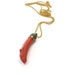 Coral Necklace Long Gold Chain Branch Pendant Jewellery Coral N-337