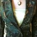 70's Abstract Floral Velvet Blazer