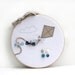 Kite Cork Board, Message Board, Memo Center, Cloud, Thumb Tacks, Clothes Pins, Hand Stitched, Applique