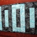 Modern Quilted Table Runner in Batik Island Blues