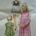 vintage 1971 simplicity girls DRESS sewing pattern SIZE 8 bolero DIRNDL heidi puff sleeves empire waist uncut