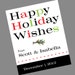 Custom christmas wine labels