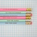 Let joy be monumental. Write from the heart. Enjoy the journey. Different pink, pastels with now with white erasers.