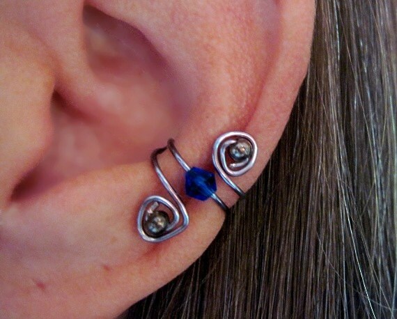 No Piercing Cartilage Ear Cuffs Conch Cuff by ArianrhodWolfchild