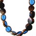 Beautiful Wood and Glass Bead "Earth & Sky" 18" Necklace