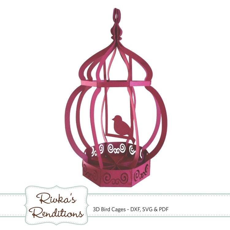 Download 3D Bird Cages Digital Cut File and Template by ...