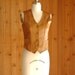 vintage leather vest / trego's westwear / size small medium