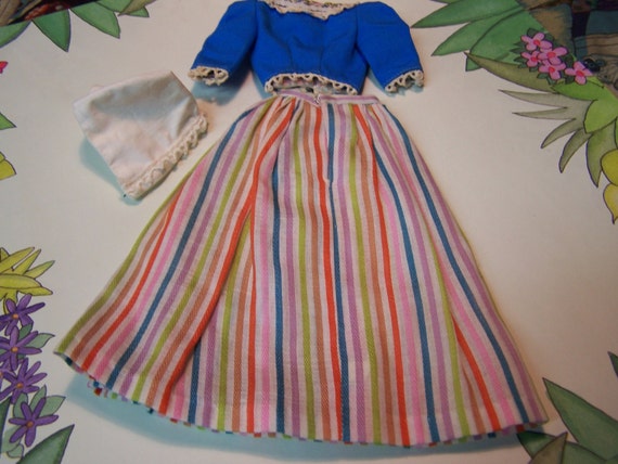 Barbie Holland Vintage 1964 Skirt Hat and Top Number 823n