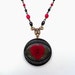 Vintage Rosary and Bakelite Button Necklace Jewelry: Eye Heart You, I Love You