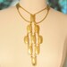 Handmade Vintage Brass Connector Statement Necklace