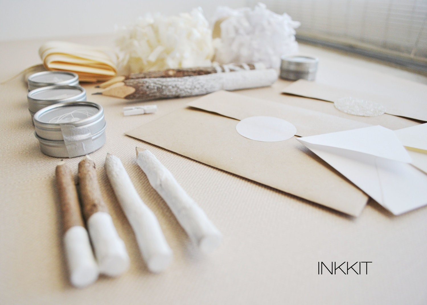 cream tissue festooning ribbon 25 feet