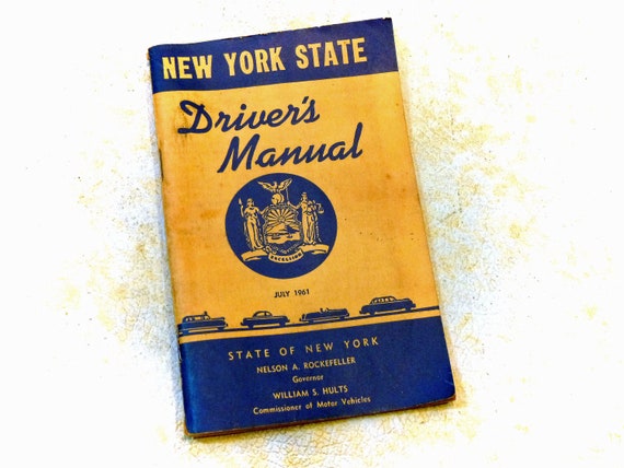 Items Similar To 1961 New York State DRIVERS MANUAL - Great Vintage ...