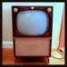 Rare MID CENTURY Modern 50s Atomic TV Set 1956 Emerson Wood Furniture Console Television Mahogany Finish Retro Style 1950's Living Room Tv