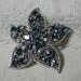 Vintage Rhinestone Brooch Pin of Blue Crystals called "Starfire" by Sarah Coventry Mint Condition Only 8 USD