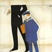 Vintage French fashion color advertisement poster - 1920s - braces, child art deco