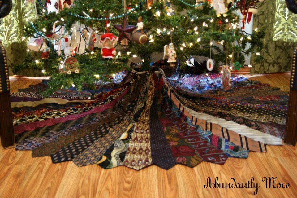 necktie christmas tree skirt by abundantlymore on etsy necktie christmas tree skirt by abundantlymore on etsy