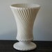 Vintage MCCOY Pottery White Swirl Design Vase/Planter