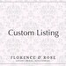 Custom listing for DrJoy1