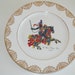 Vintage Wall Hanging Plate Decorative Collectible Made in England Free Shipping British Gold Trim Horse Suit of Armor
