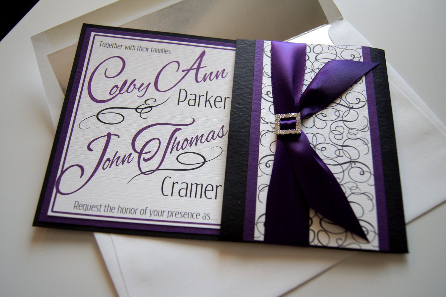 Custom Pocket Wedding Invitations 9