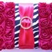 hot pink and zebra print diaper wipe case--diaper bag clutch-- toddler baby shower gift -mom to be--pink baby girl gift idea