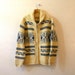 Big Lebowski Sweater / Mens XL Pendleton Cardigan / Southwestern Cowichan Style / EXC