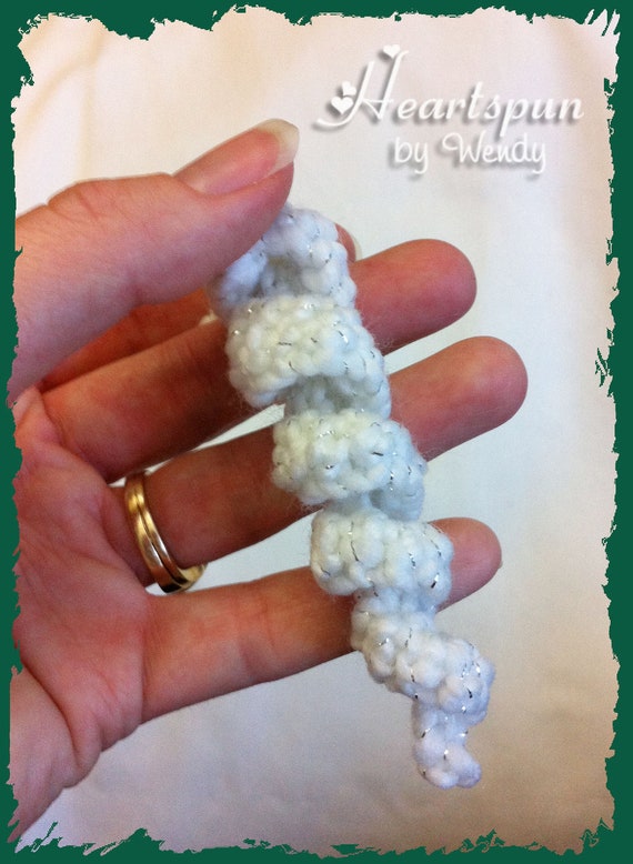 CROCHET PATTERN to make an Icicle Christmas Ornament or gift