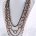 Copper Multi-Chain Necklace - Textured Chains - Autumn - Fall - Holiday