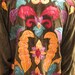 Vintage 80s Circus Slouchy Appliqué Velour Jacket