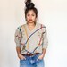 dolman sleeves stars and confetti pullover sweater top s-m