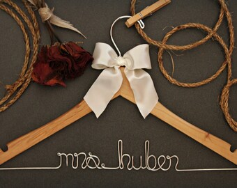 Wedding Decor. Rustic Wedding Decor. Hangers for the bride or bridesmaids