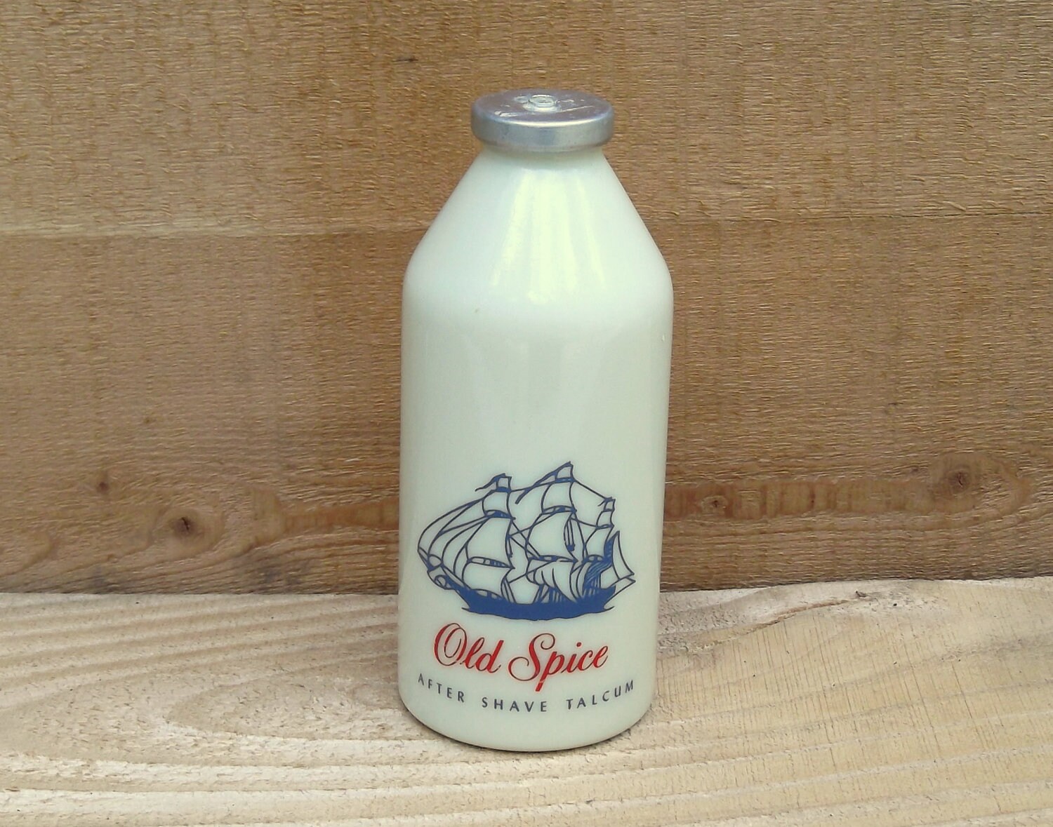 Vintage Old Spice after shave talcum bottle from the 1960s