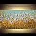 Original Modern Palette Knife Textured Thick Oil Wild Spring Dasies floral fine art by P. Nizamas 4FT