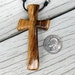 Wood Cross Pendant - Hand Crafted Zebrawood - Large Statement Piece